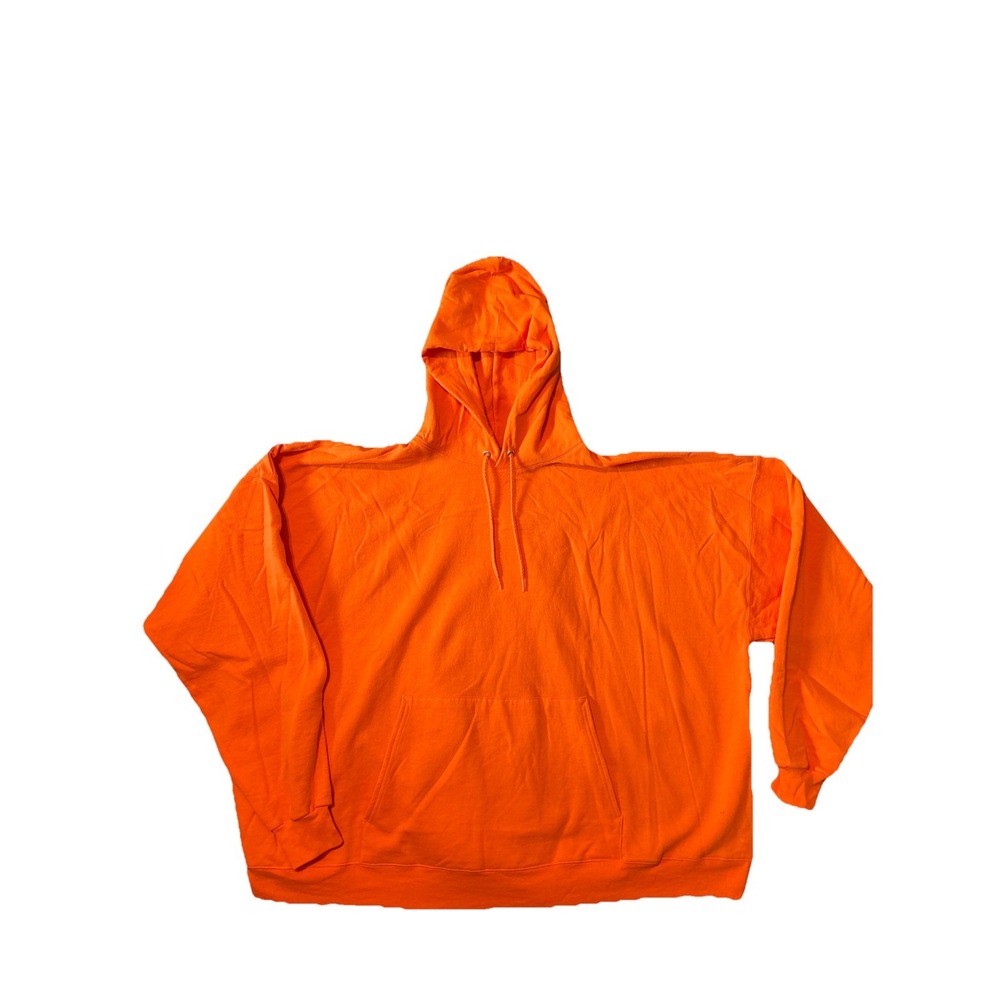 Hanes EcoSmart Orange Hoodie Mens 4XL Big and Tall Pullover Activewear